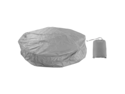 Cubierta Redonda Para Jacuzzi De 190x90 Cm, Impermeable, De Poliéster Plateado.