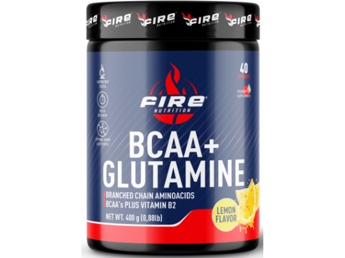 Bcaa Glutamina Limón 400 gr FIRE NUTRITION