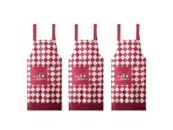 3 nuevos delantales impermeables y resistentes al aceite para la cocina del hogar con cinturón para el trabajo en restaurantes
