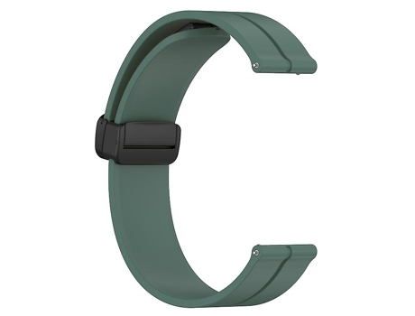 Correa para Garmin Venu Sq 2 Music 20 mm Color sólido Cierre magnético Correa de reloj de silicona verde oliva VENISYMLIS