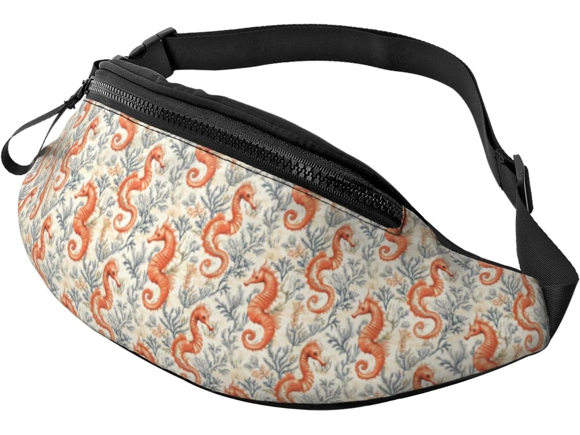 Riñonera Poliéster Para Hombre Diseño Estampado Vacaciones