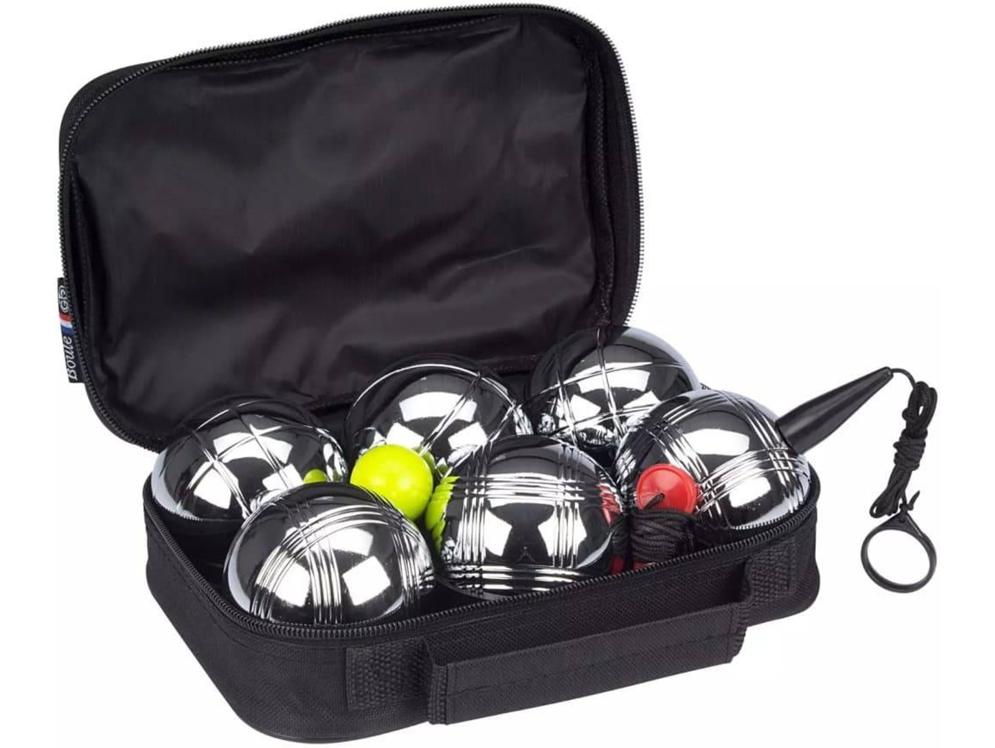 Get & Go Set de petanca VI 6 bolas plateadas 52JV-CHR-Uni