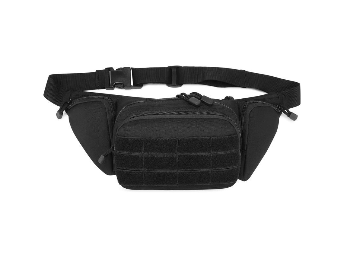 2026-bolsa De Cintura Para Senderismo Correr Pasear Perro Negra Resistente Impermeable Multiple Bolsillos