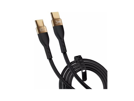 Cabo Usb-C 3Mk Hyper Silicone 2M 100W Negro 3MK