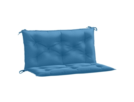 Cojín De Banco De Jardín VIDAXL Azul Tela (100x50x7 cm)