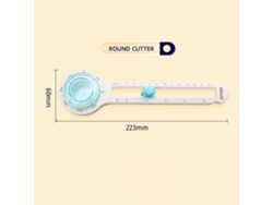 Cortador Circular Manual Para Manualidades, Ajustable De 8 A 32 Cm Con Base Antideslizante, Herramienta Para Cortar Papel Para Scrapbooking Y Bricolaje.