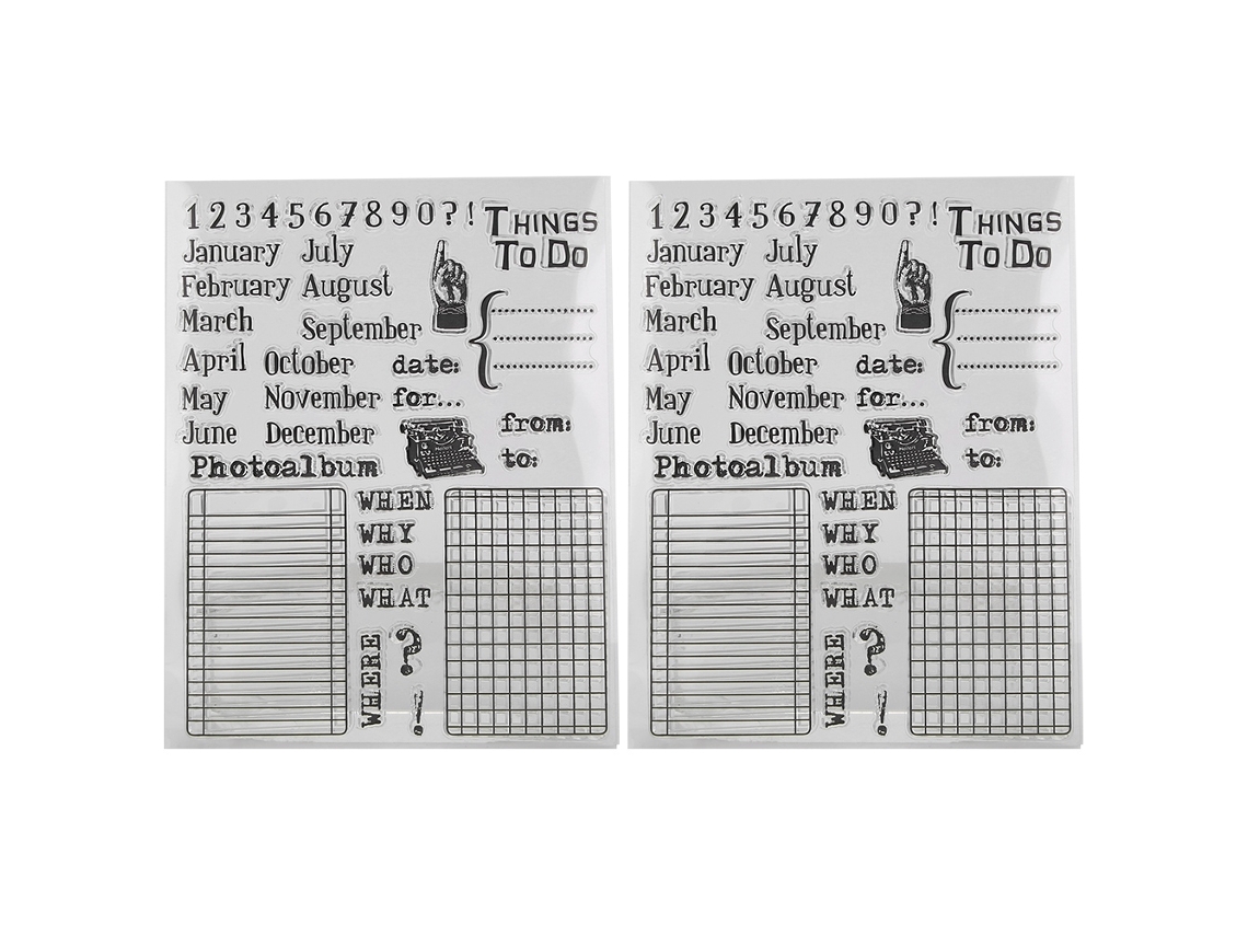 Sello De Silicona Transparente Para Diy Cuaderno De Anotaciones Scrapbook Álbum De Fotos Decoración Calendario Fechas