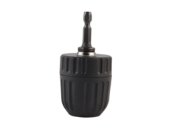 Portabrocas sin llave de 0,8-10 mm con soporte para brocas y adaptador de cable hexagonal de 1/4".
