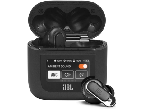 Auriculares Bluetooth True Wireless JBL Tour Pro 2 (In Ear - Micrófono - Noise Canceling - Negro)