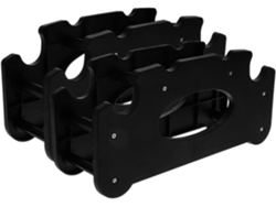Juego De 2 Soportes Negros Para Mancuernas Pesadas