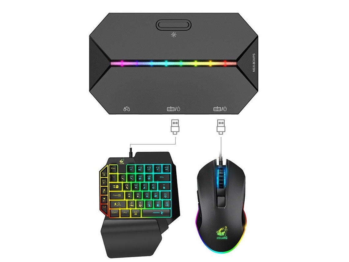 Kit convertidor Ziyou Lang G6l Adaptador de controlador móvil portátil compatible con Switch Xbox PS4 G6l+k15+v1+ Mango rojo*