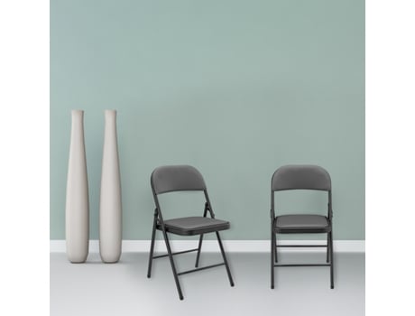 Silla de Oficina PRO.TEC Metal (Gris - 46 x 80 x 50 cm)