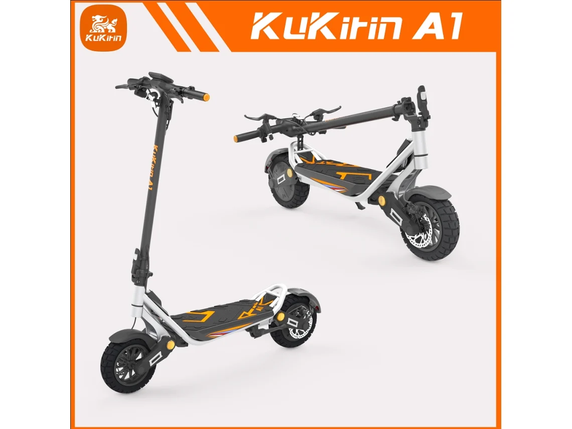 Patinete Eléctrico Kukirin A1 De 800 W, Autonomía De 45 Km, Plegable, Ideal Para Desplazamientos Urbanos