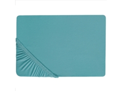 Sábana BELIANI Hofuf (Azul - Algodón - 200x180x90 cm)