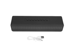 Alto-falante Bluetooth Led Portátil Subwoofer Wireless 5.0 Bateria Grande Capacidade Multifuncional Preto