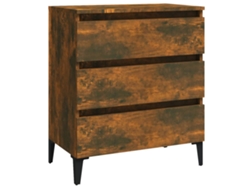 Aparador de roble ahumado MAISON EXCLUSIVE Derivados de madera 60x35x69 cm