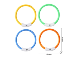 Aros De Buceo Coloridos Para Entrenamiento Subacuático, Aptos Para Niños En Verano (4 Unidades).
