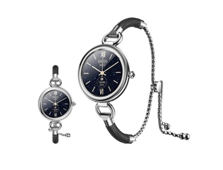 Reloj Inteligente Mujer Rastreador Calorías Contador De Pasos Negro VEANXIN