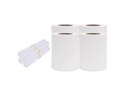 Maison Exclusive - Paneles De Privacidad 4 Uds Pvc Blanco 35x0,19 M