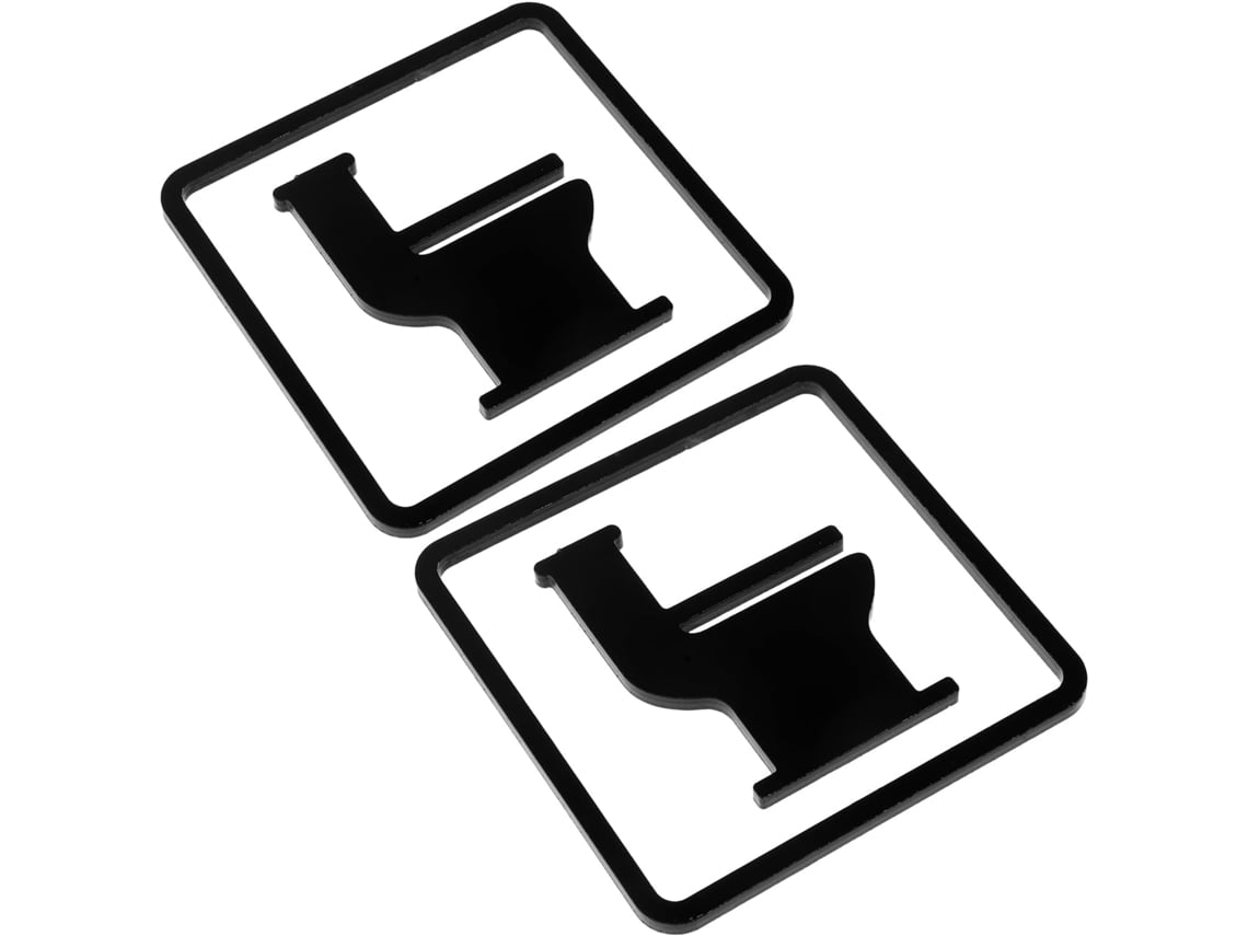 Juego De 2 Letreros De Acrílico Negro Mate Para Baños, Para Hombres Y Mujeres.