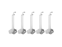 5 Ganchos Colgantes De Acero Galvanizado Para Taller, Soporte Para Llaves Inglesas, 3~5 Kg, 150*6 Mm