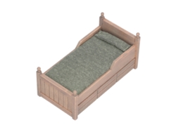 Ats-cama De Abeto En Miniatsura Para Casa De Muñecas 1:12 Mueble Mini Decoración Accesorios Marrón