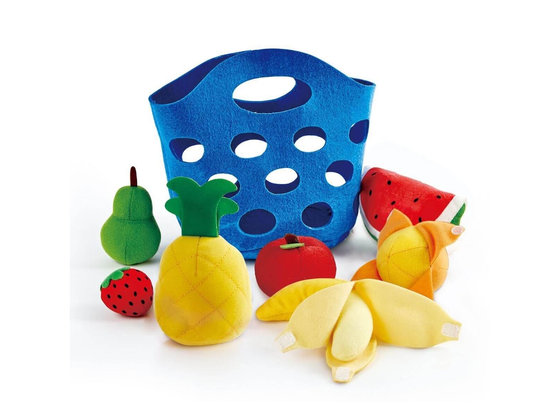 Juguete HAPE Fruta Fieltro-7U Cesta Frutas (18 meses)