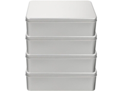 Caja Organizadora De Almacenamiento Para Dados Cuadrados De 4 Piezas Con Almohadilla De Espuma