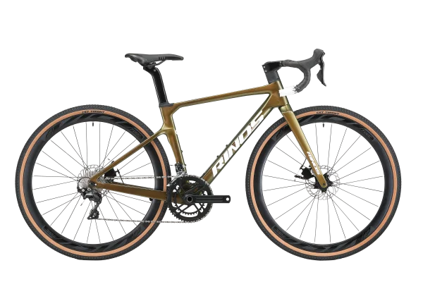 Bicicleta gravel de carbono RINOS Sandman1.0 Shimano R3000 Gold 50 cm