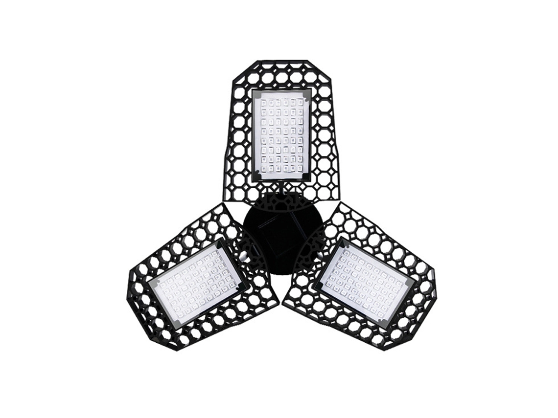 Lámpara Led Para El Cultivo De Plantas, Invernadero Plegable Con Tres Hojas Deformables Para Plantas De Interior.