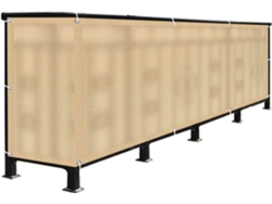 105 X 350 Cm, Mampara Privacidad, Hdpe, Resistente Al Viento, Protección Uv, Para Balcón, Jardín