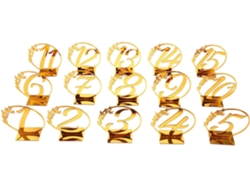 Juego De 15 Números De Mesa Numerados Para Bodas, Recepciones Y Decoraciones Para Banquetes.