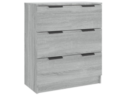 Aparador VIDAXL Gris Madera contrachapada (60x30x70 cm)