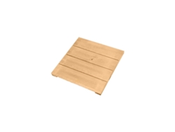 Tarima de Madera de Pino Baldosa de Madera para Exterior Y Ducha Protección Autoclave Nivel 3 Alta Calidad 2 Unidades 100X100Cm / 32Mm