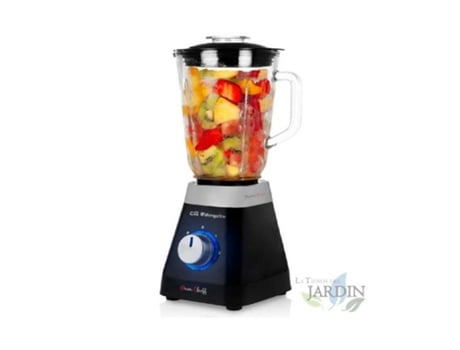 Batidora de Vaso ORBEGOZO Vaso de Cristal 1L 2 Velocidades + Turbo y Función do Trituradora de Hielo 500 W