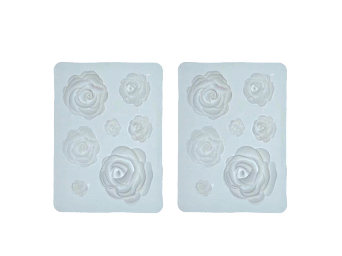 Molde de silicona con forma de rosa, para tartas y decoración de bodas, para dulces RNEMITERY