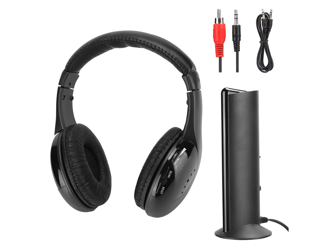 Auriculares Inalámbricos 5 En 1 Con Micrófono Integrado Y Base De Carga Fm Inalámbricos