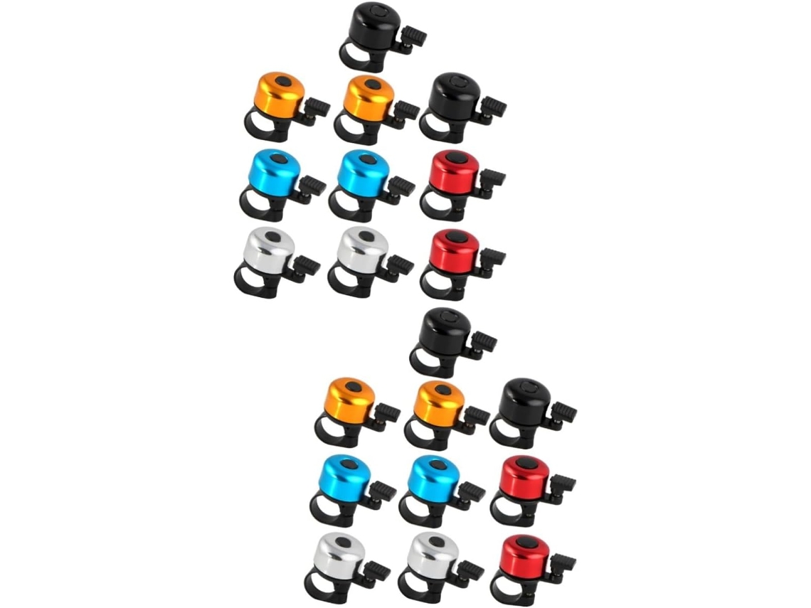 20 mini timbres de bicicleta coloridos con sonido claro y potente, compatibles con bicicletas de carretera, Gokoco