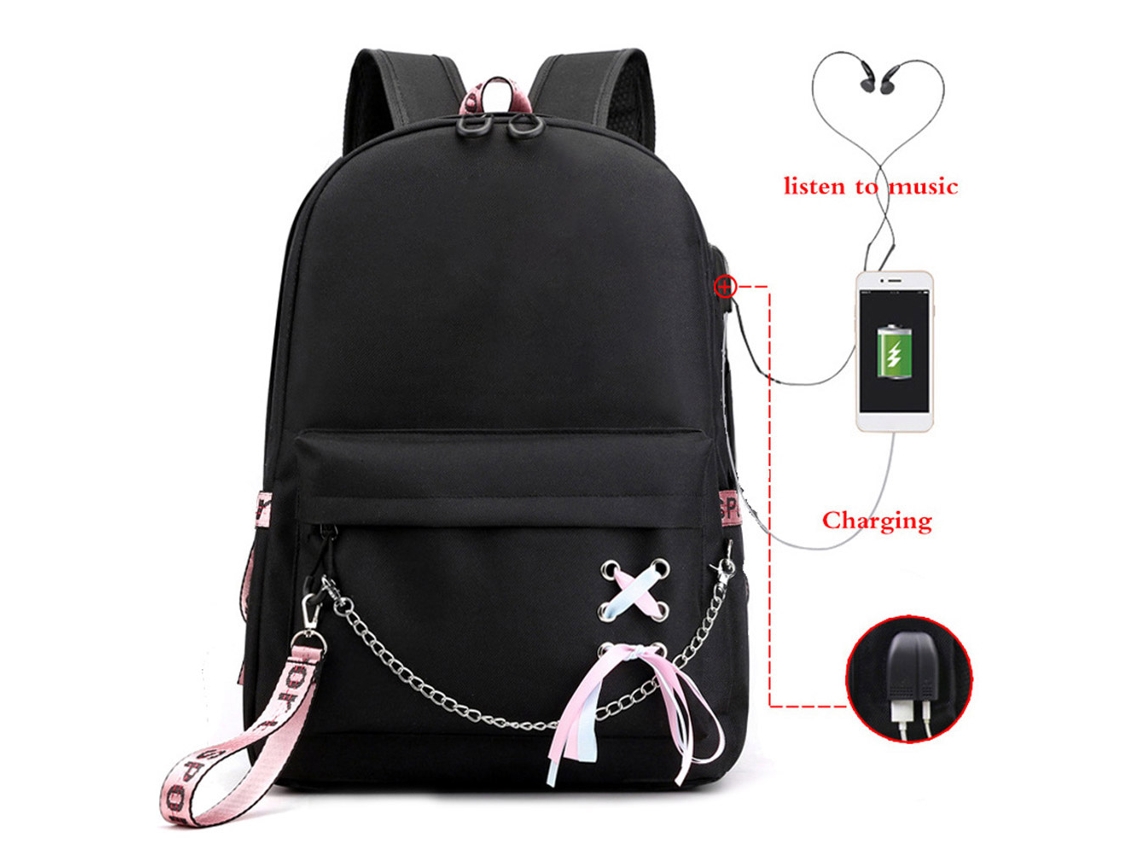 2026 Mochila De Drama Tv Mochila De Dibujos Animados Con Puerto De Carga Usb Mochila Para Laptop Para Escuela Viajes Camping Picnic