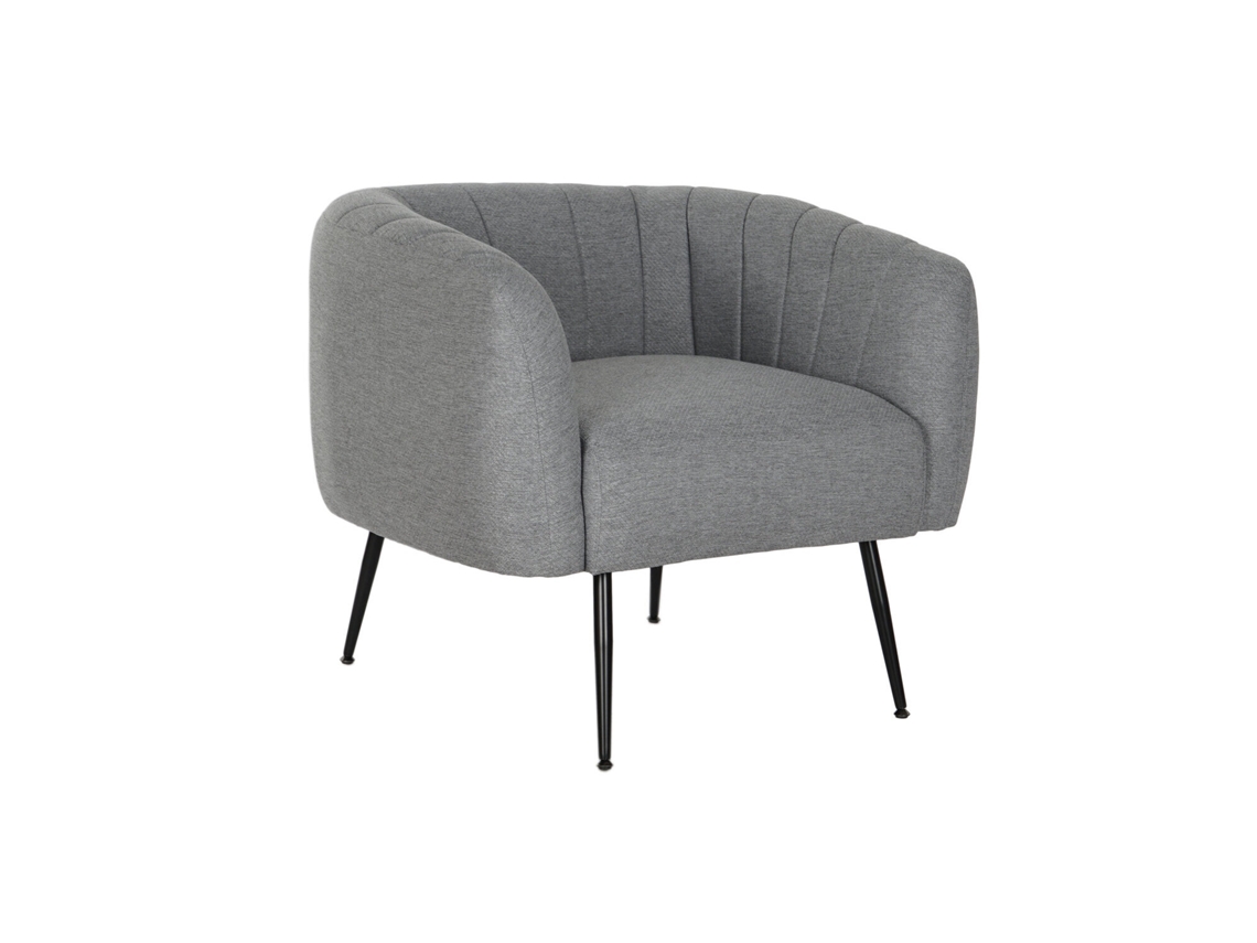 Sillon Poliester Metal Gris 81x75x73cm