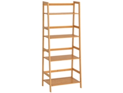 VPMKP - Estantería De Bambú Homcom, 4 Niveles, Diseño Tipo Escalera, 48 X 31,5 X 120 Cm