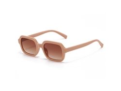 Gafas de sol cuadradas pequeñas para ciclismo, estilo retro, color amarillo moderno, protección UV400, MDUG (Estilo 1)