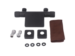 Ducha de pared de acero inoxidable con descarga en cascada y rosca G1/2"
