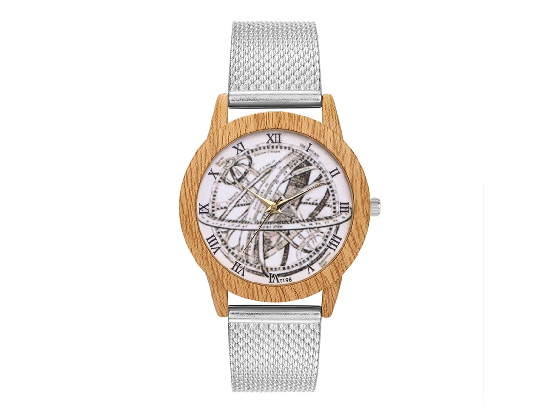 Reloj De Pulsera Unisex Con Movimiento De Cuarzo Zhoulianfa T198-f Plata