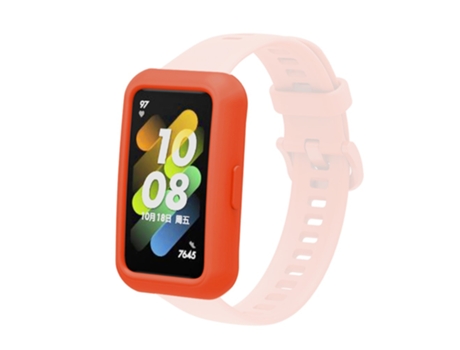 Funda de Silicona Anti-rasguños para Huawei Band 7/6 - tinto