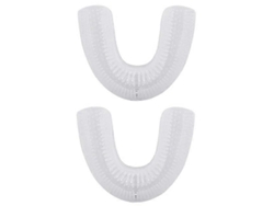 Cepillo de dientes eléctrico ultrasónico en forma de U con temporizador automático, carga rápida y función de blanqueamiento dental para adultos.