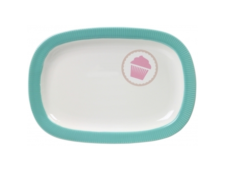 Plato LILYS CUP CAKE Pastel Verde Verde 25X14.5Cm