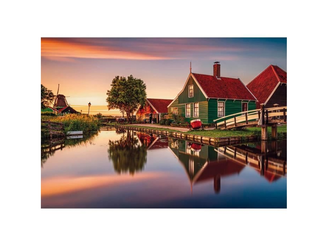 Quebra-Cabeça de 1.500 Peças: Zaanse Schans Unique Color