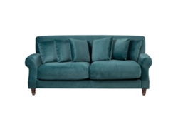 Sofá de 2 plazas BELIANI Eike de Terciopelo Azul 186x102x82