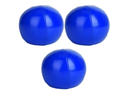 2026-3 Piezas Pelotas De Juggling De Pu Set De Espectáculo Para Principiantes Y Profesionales (azul)